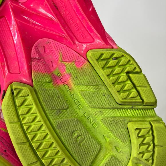 ASICS | Gel Noosa Tri 9 Running Shoe Breast Cancer Pink Yellow Sneaker Womens 12 - Picture 8 of 9